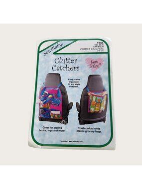 Sew Baby Sewing Pattern F885 Clutter Catcher Back of Car Seat Organizers Uncut